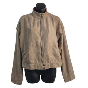 Blue Pepper Jacket Women's Brown Moto Rider Size S NWT